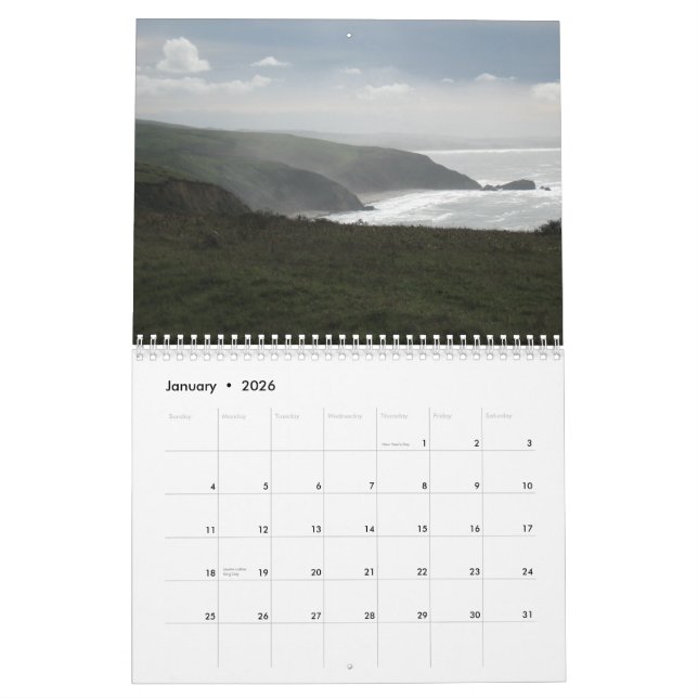 Nationaler Kalender Punkt-Reyes Küste-2010 (Jan 2026)