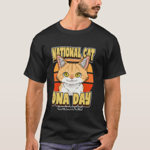 Nationaler Katzen-DNA-Tag 19. September Forschung T-Shirt