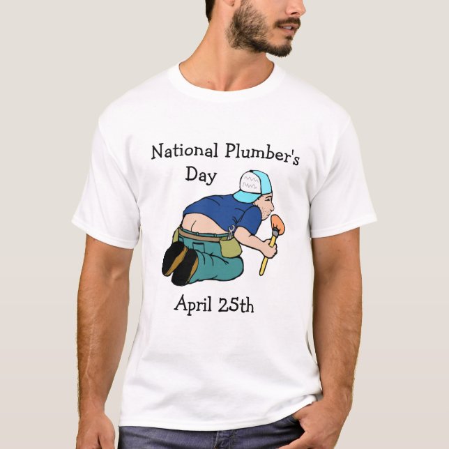 Nationaler Klempnertag 25. April Shirt (Vorderseite)