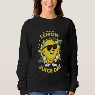 Nationaler Lemon Juice Day Funny Lemonade Crew Sta Sweatshirt
