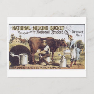 Nationaler Melkeimer Detroit Michigan Postkarte