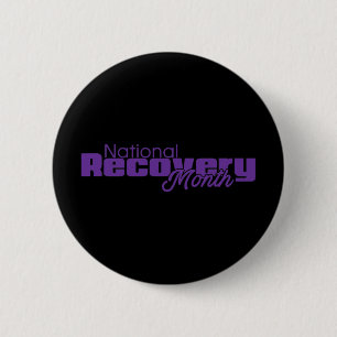 Nationaler Monat der Erholung - Lila Logo Button