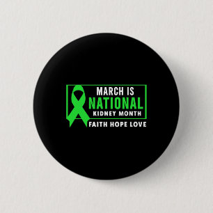 Nationaler Monat der Sensibilisierung für Nierener Button