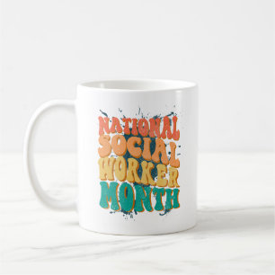 Nationaler Monat der Sozialarbeiter, Retro-Unterst Kaffeetasse