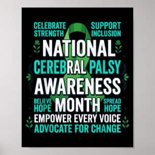 Nationaler Monat des Bewusstseins für Zerebralpare Poster