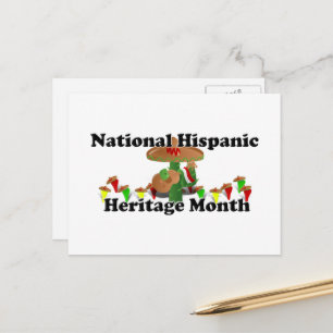 Nationaler Monat des hispanischen Erbes - Gitarre Postkarte