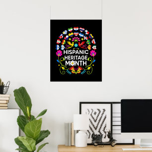 Nationaler Monat des hispanischen Erbes Länder der Poster