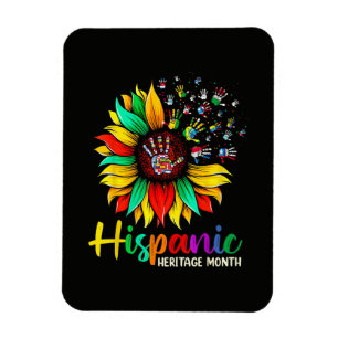 Nationaler Monat des hispanischen Erbes Sonnenblum Magnet