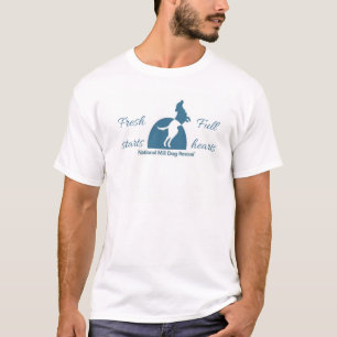 Nationaler Mühlhunderettungs-Neustart-volle Herze T-Shirt