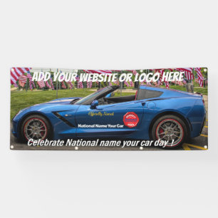 Nationaler Name des Autotagesbanners Banner