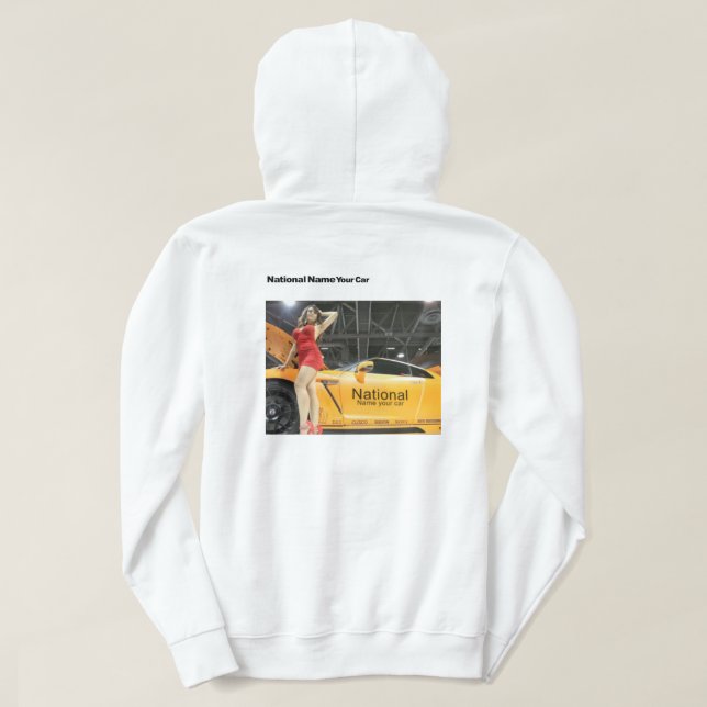 Nationaler Name Ihr Auto offiziell Name alles Hoodie (Design Rückseite)