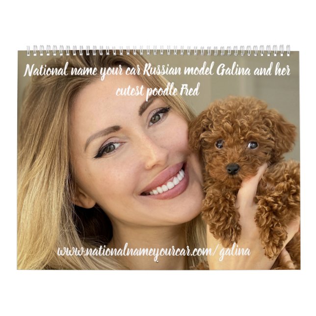 Nationaler Name Ihr Auto Russisches Modell Galina  Kalender (Titelbild)