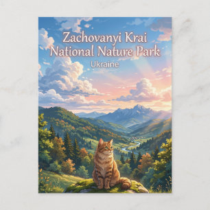 Nationaler Naturpark Sachowanyj Kraj Ukraine Postkarte