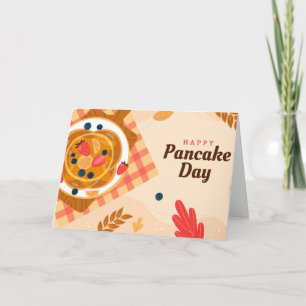 Nationaler Pancake Day Karte