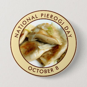 Nationaler Pierogi-Tag Button