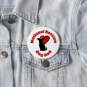 Nationaler Rettungshundetag Button
