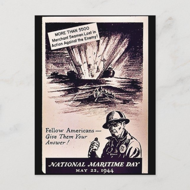Nationaler Seetag Postkarte (Vorderseite)