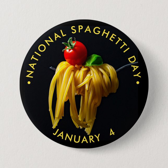 Nationaler Spaghetti-Tag Button (Vorderseite)