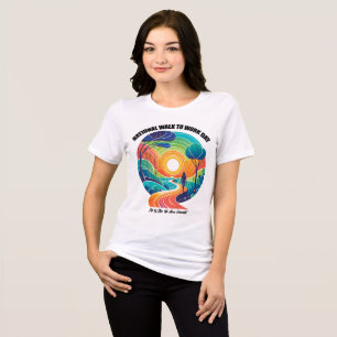Nationaler Spaziergang zum Arbeitstag Tri-Blend Shirt