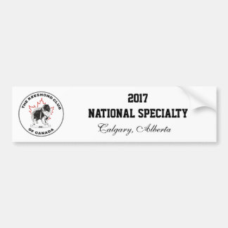 Nationaler Spezialitäten-Autoaufkleber 2017 KCC Autoaufkleber