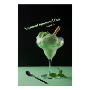 Nationaler Spumoni-Tag Poster