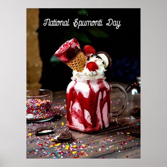 Nationaler Spumoni-Tag Poster (Vorne)