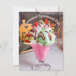 Nationaler Spumoni-Tag Postkarte