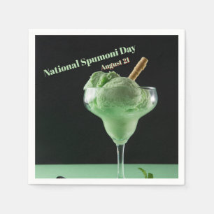 Nationaler Spumoni-Tag Serviette