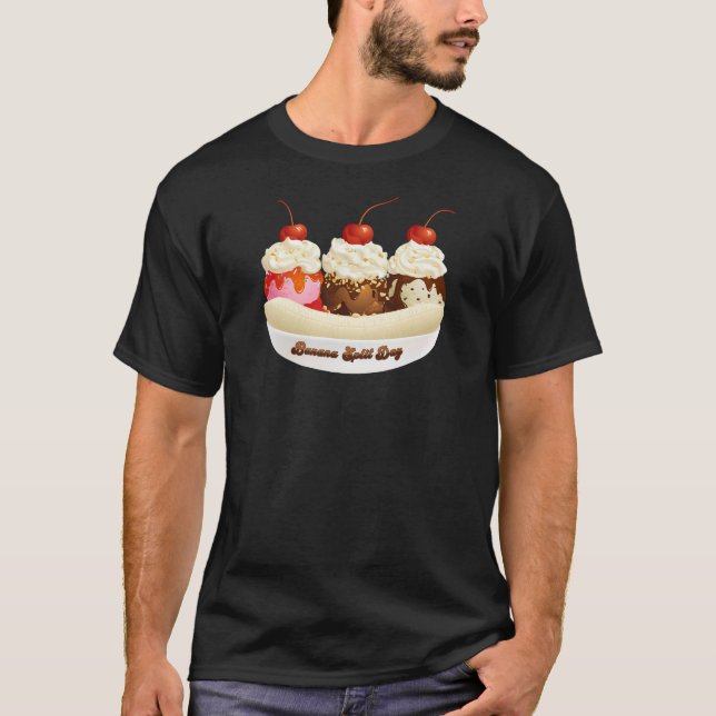 Nationaler Tag der Bananensplit T-Shirt (Vorderseite)