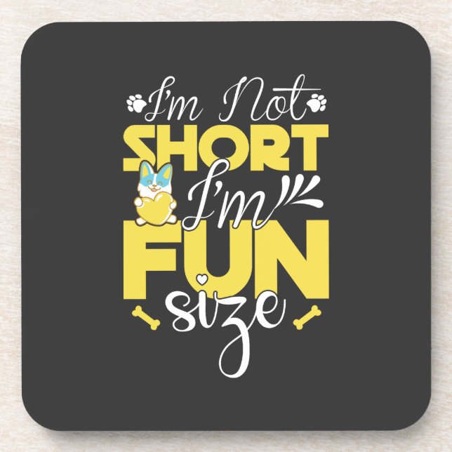 Nationaler Tag der Kurzen Mädchenbewertung Getränkeuntersetzer (Vorderseite)