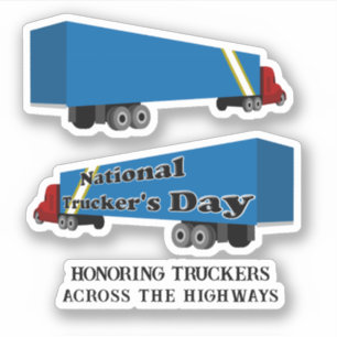 Nationaler Tag der LKW-Fahrer Aufkleber