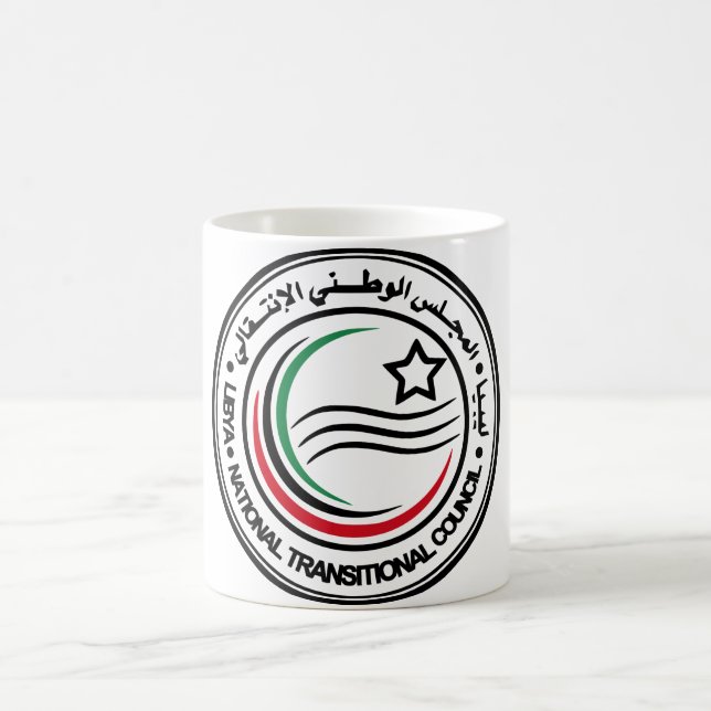 Nationaler Übergangsrat Libyens Siegel Kaffeetasse (Mittel)