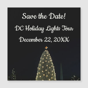 Nationaler Weihnachtsbaum & Washington Monument be Magnetkarte