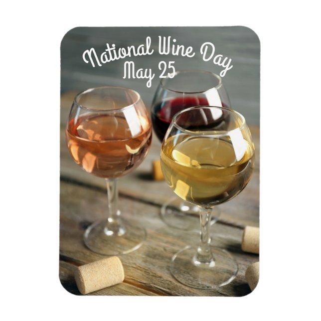 Nationaler Weintag Magnet (Vertikal)