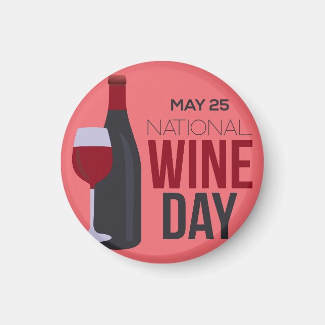 Nationaler Weintag Magnet (Vorne)