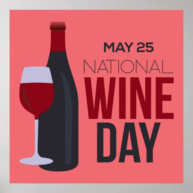 Nationaler Weintag Poster (Vorne)