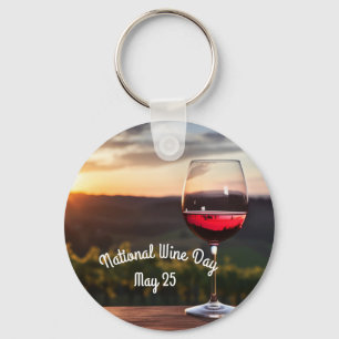 Nationaler Weintag Schlüsselanhänger