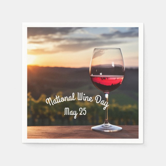 Nationaler Weintag Serviette (Vorderseite)