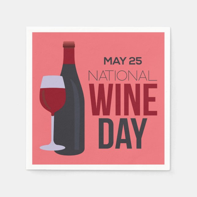 Nationaler Weintag Serviette (Vorderseite)