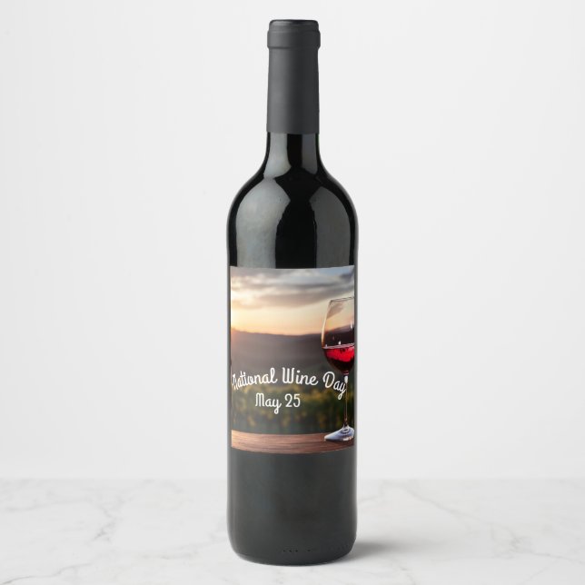 Nationaler Weintag Weinetikett (Vorderseite)