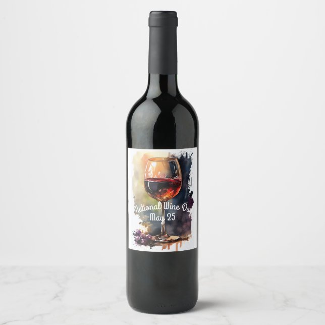 Nationaler Weintag Weinetikett (Vorderseite)