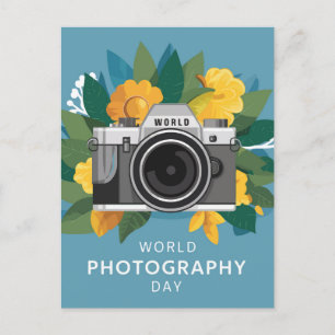 Nationaler Weltfotografstag Feiertagspostkarte