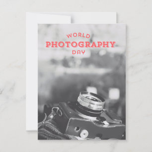 Nationaler Weltfotografstag Postkarte