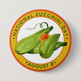 Nationaler Zucchini-Tag Button