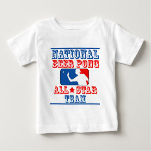 Nationales Bier Pong Team Baby T-shirt