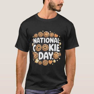 Nationales Cookie Day Design T-Shirt