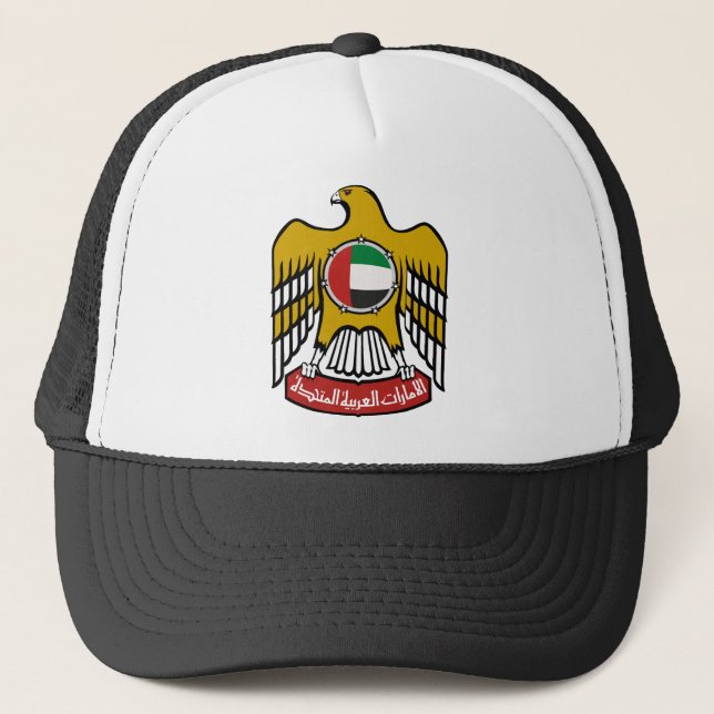 Nationales Emblem Arabische Emirates Truckerkappe (Vorderseite)