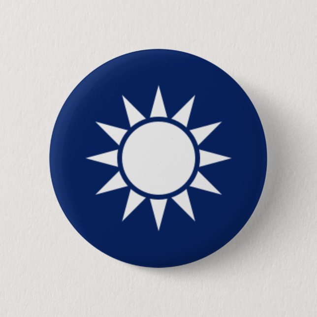 Nationales Emblem der Republiks China (Taiwan) Button (Vorderseite)