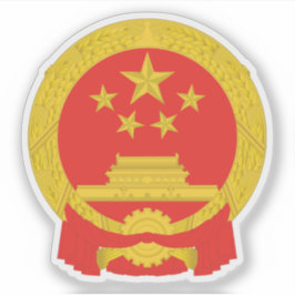 Nationales Emblem der Volksrepublik China Aufkleber