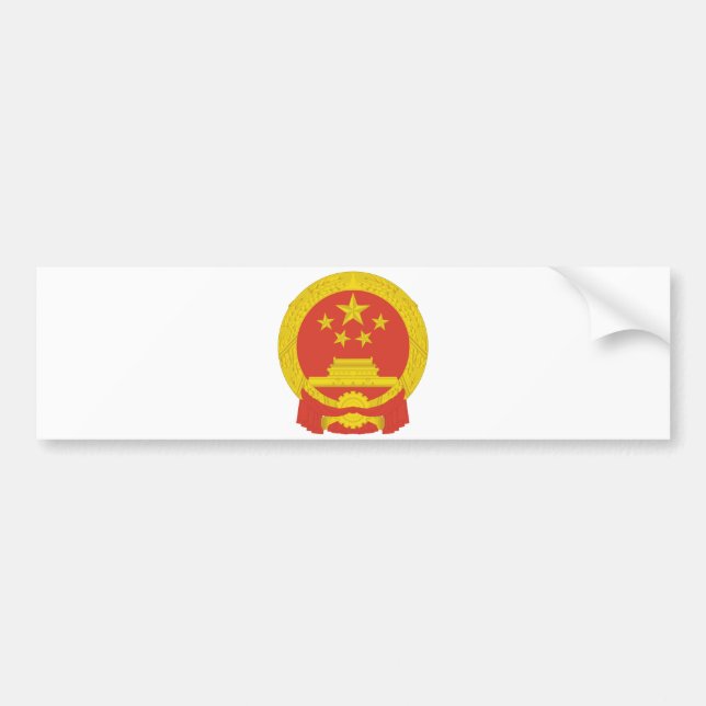Nationales Emblem der Volksrepublik China Autoaufkleber (Vorne)